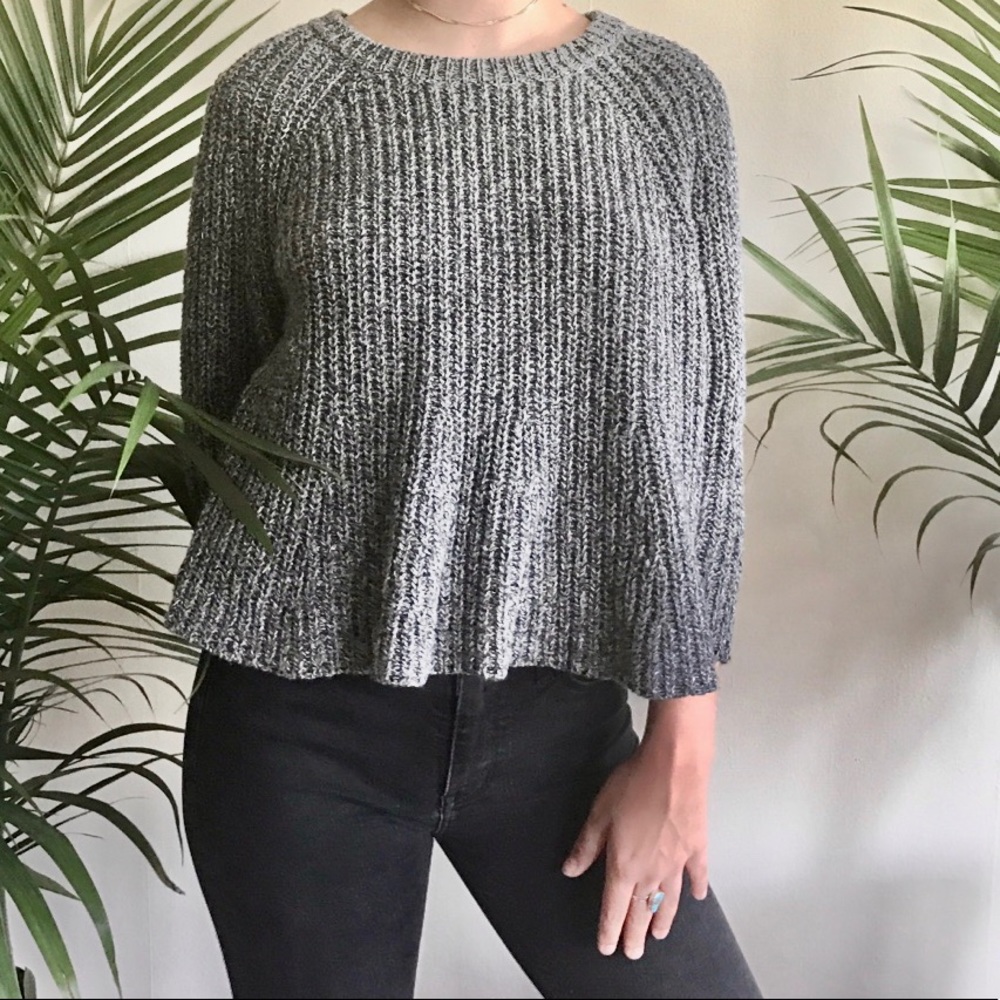 Made well cropped peplum sweater